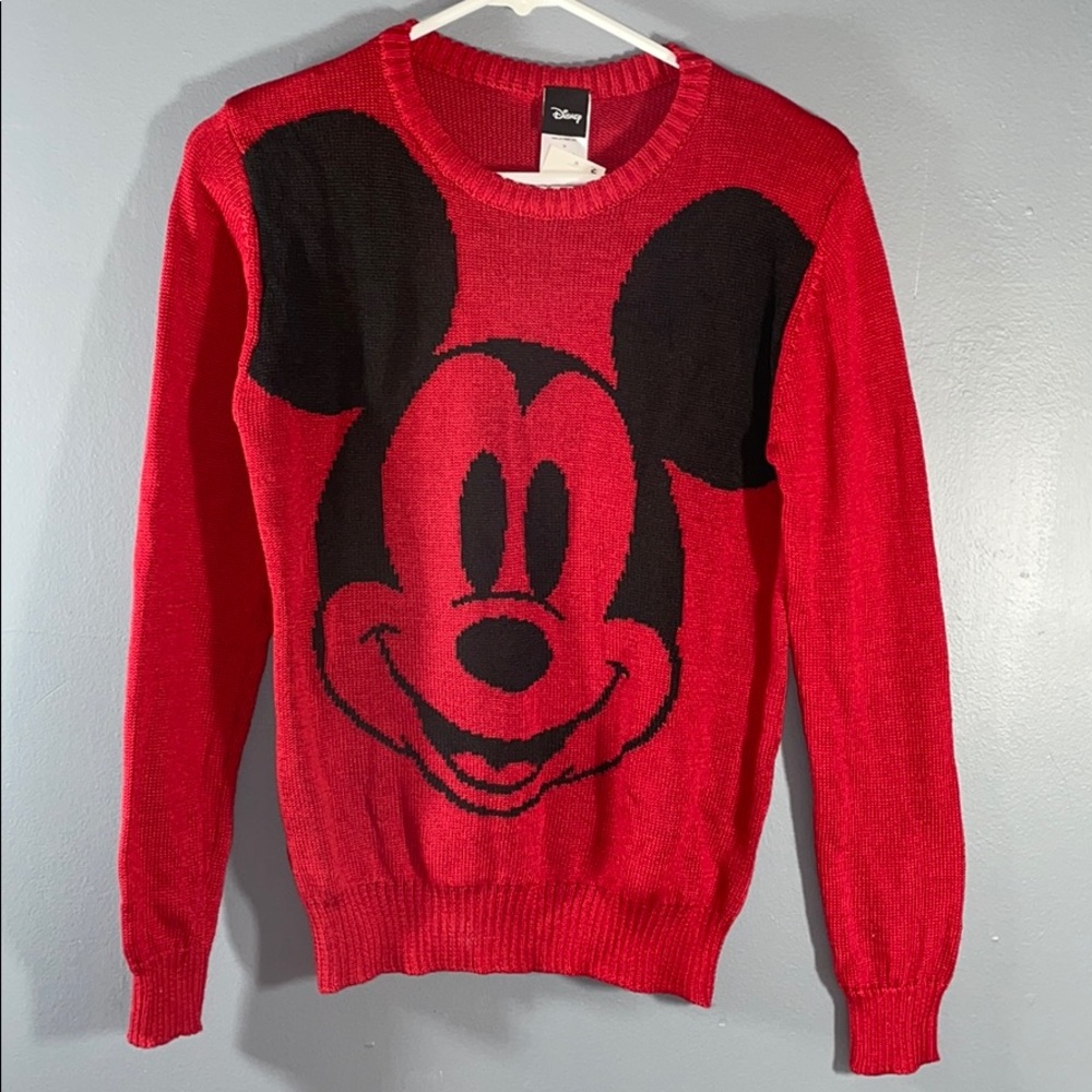 Disney Mickey Mouse Crew Knit Sweater S